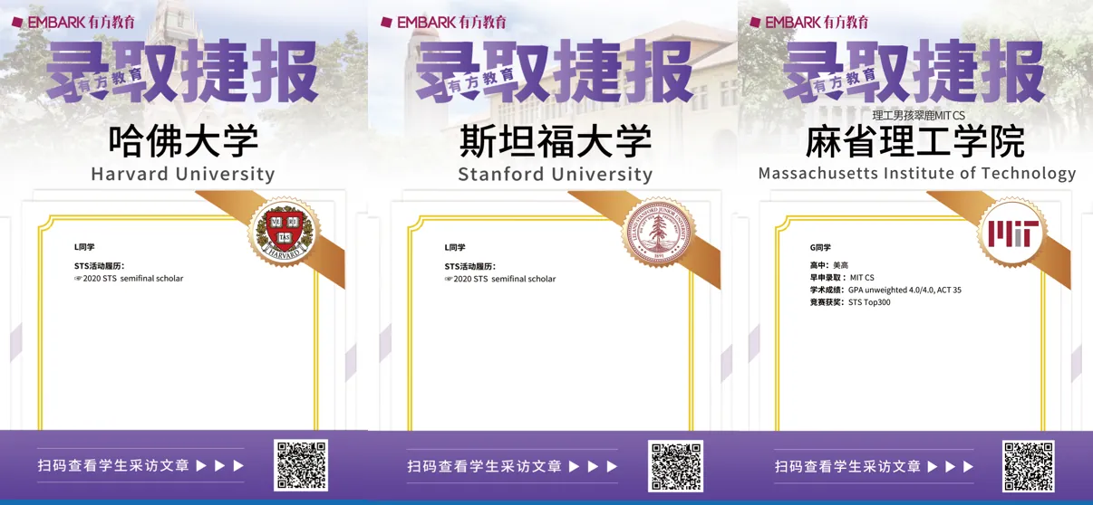 翰林学员名校录取捷报第1期 — 最新录取喜报