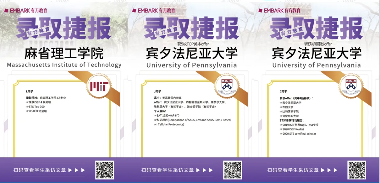 翰林学员名校录取捷报第2期 — 最新录取喜报